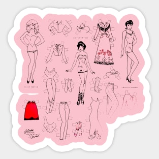 Paper dolls Sticker